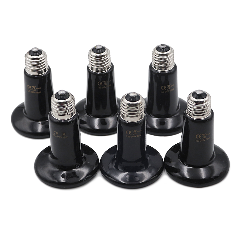 Ceramic Heat Emitter - 5 Stück Haustier-Heizlampe 220V Infrarot-Keramikstrahler Wärmelampe